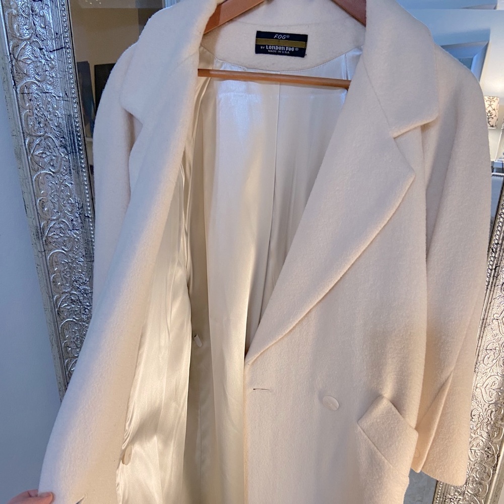 London fog vintage wool and silk coat